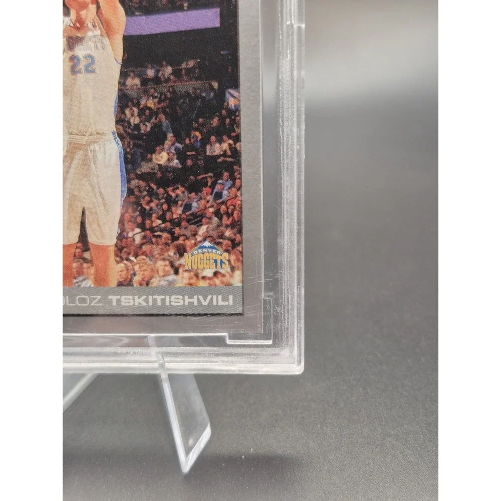 2004-05 Topps Total Nikoloz Tskitishvili #214 Gray Border BCCG 10 MINT Nuggets